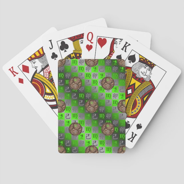 Baraja De Cartas Virgo & Conejo de Tierra (Reverso)