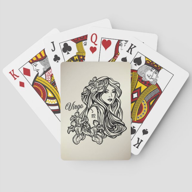 Baraja De Cartas Virgo La Virgen Zodiaco (Reverso)
