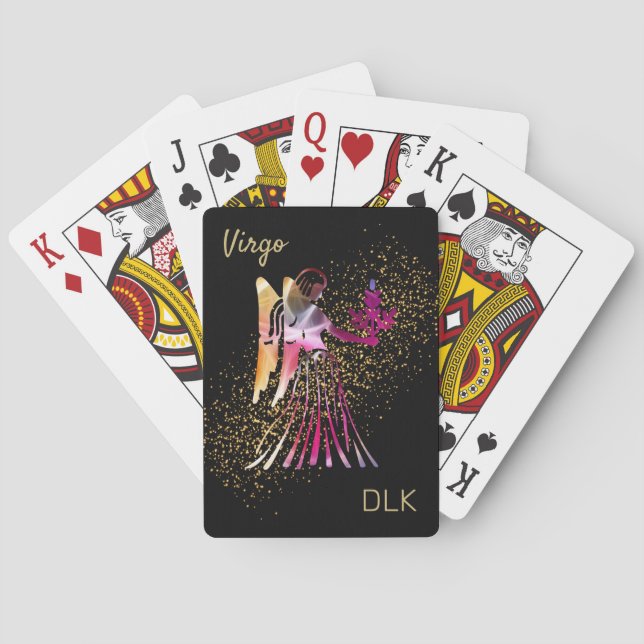 Baraja De Cartas Virgo - Rótulo Zodiaco (Reverso)
