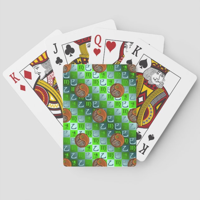 Baraja De Cartas Virgo & Serpiente de Madera (Reverso)