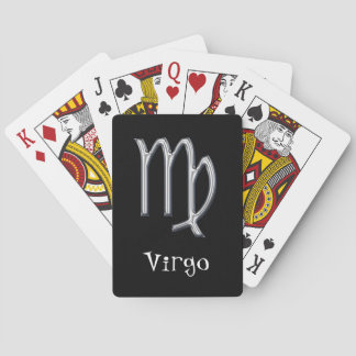 Baraja De Cartas Virgo Zodiac-faux metalizado