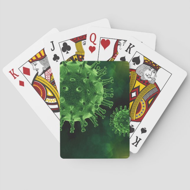 Baraja De Cartas Virus Covid Patógenos Infección (Reverso)