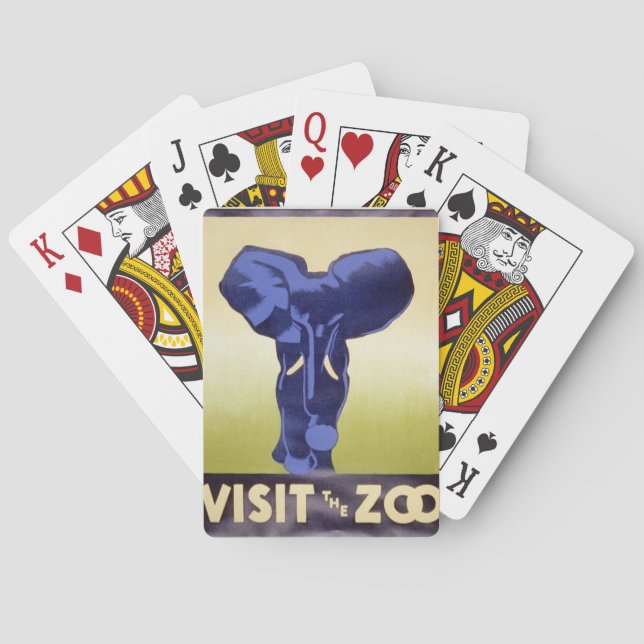 Baraja De Cartas "Visita El Zoológico" (Reverso)