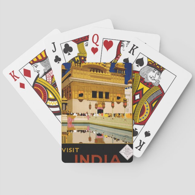 Baraja De Cartas Visitar India (Reverso)