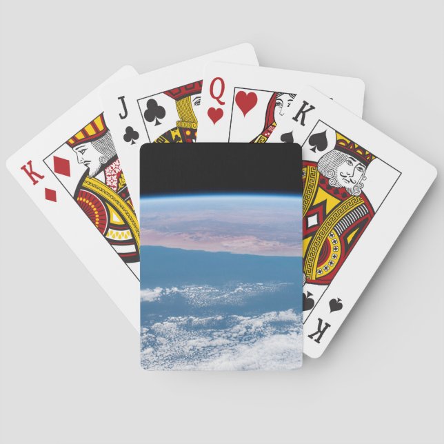 Baraja De Cartas Vista A Través De La Costa Suroeste De África. (Reverso)