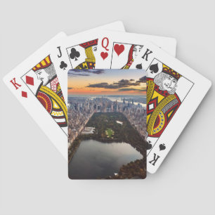 Baraja De Cartas Vista aérea de Central Park al atardecer