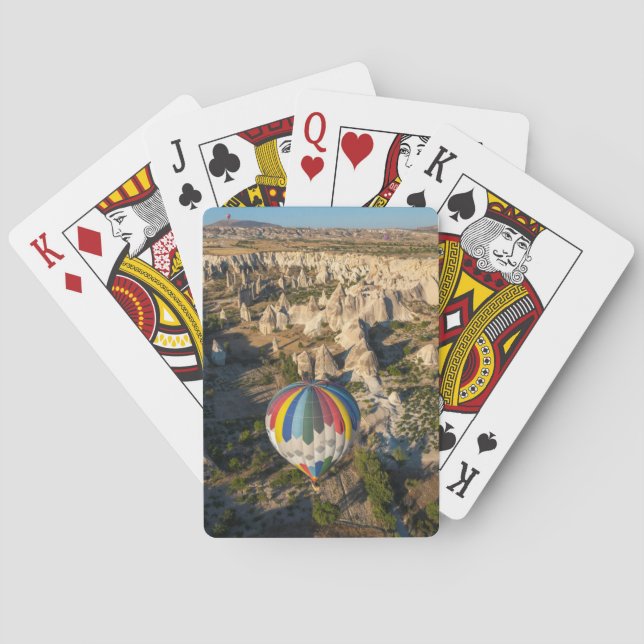 Baraja De Cartas Vista aérea de globos aerostáticos, Cappadocia (Reverso)