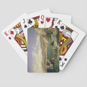 Baraja De Cartas Vista de Génova, 1854 (aceite sobre lienzo)