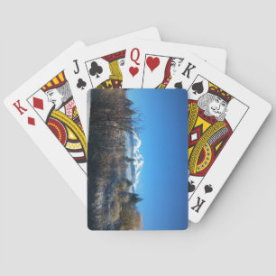 Baraja De Cartas Vista de invierno en el Monte Shasta, CA