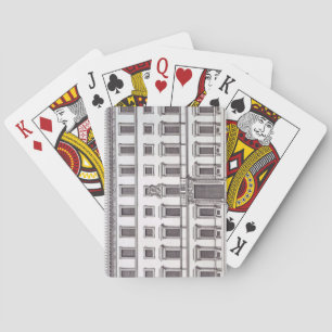 Baraja De Cartas Vista de la fachada de Palazzo Marchese, Roma,