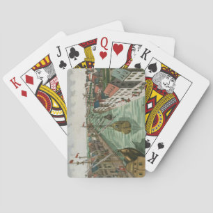 Baraja De Cartas Vista de la Puerta de Kettel en Delft (grabado)