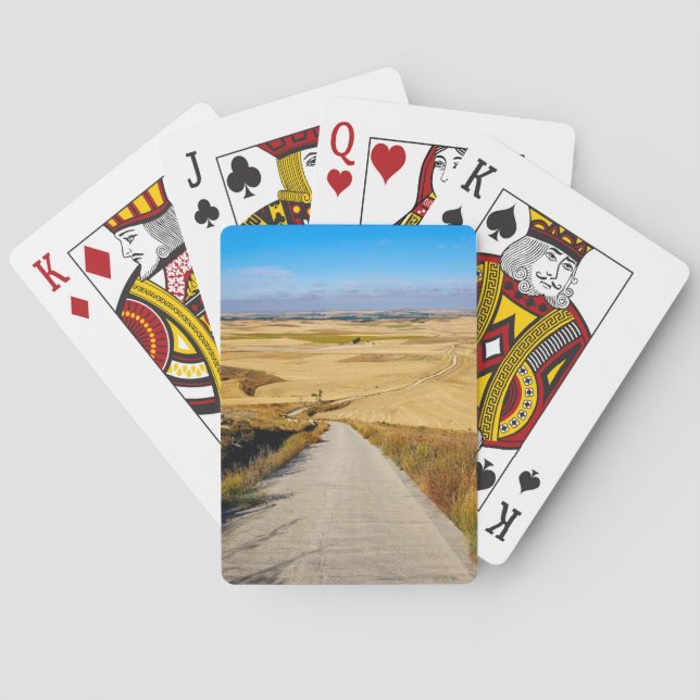 Baraja De Cartas Vista de las mesetas españolas (Reverso)