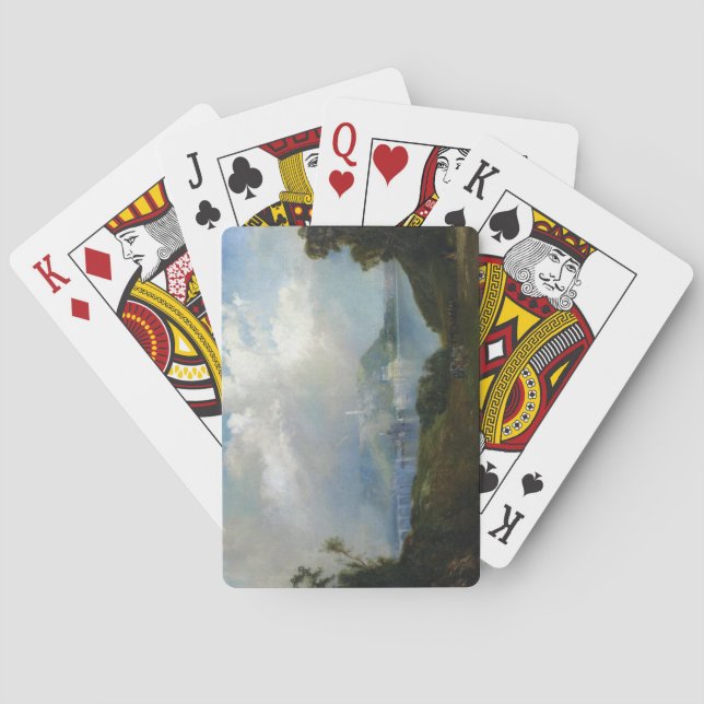 Baraja De Cartas Vista de las obras de agua de Fairmount (Filadelfi (Reverso)