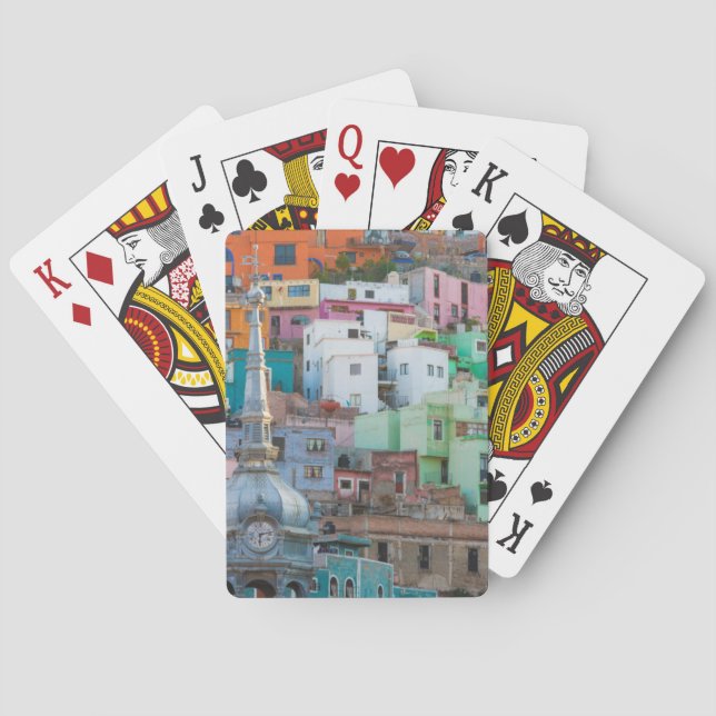Baraja De Cartas Vista de los edificios de la ciudad (Reverso)