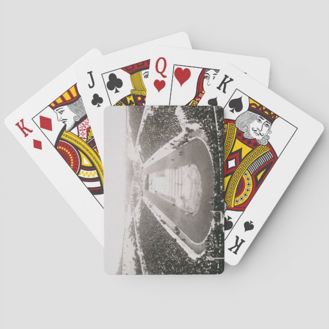 Baraja De Cartas Vista de los primeros Juegos Olímpicos oficiales (Reverso)