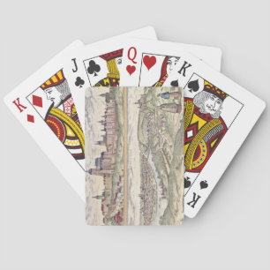 Baraja De Cartas Vista de Praga que muestra (arriba) el Palacio Imp