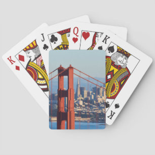 Baraja De Cartas Vista de San Francisco a través del puente Golden 