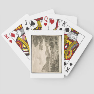 Baraja De Cartas Vista de Stour Head en Wiltshire (grabado)