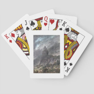 Baraja De Cartas Vista de un Schloss entre Bolzano y Trent, (w/c)