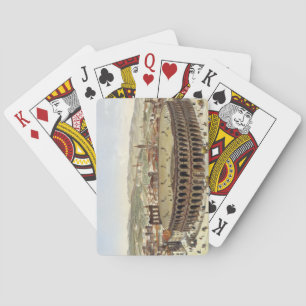 Baraja De Cartas Vista del Amphitheatre romano, Verona, b grabado