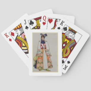 Baraja De Cartas Vista el diseño para una mujer campesina, de