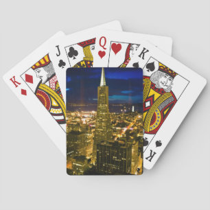 Baraja De Cartas Vista nocturna de San Francisco.