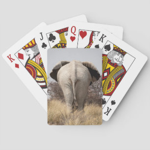 Baraja De Cartas Vista trasera de elefante
