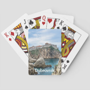 Baraja De Cartas Vistas de las murallas de Dubrovnik al mar