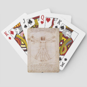 Baraja De Cartas Vitruísta de Leonardo daVinci