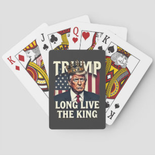 Baraja De Cartas Viva el Rey Pro Trump Patriótico