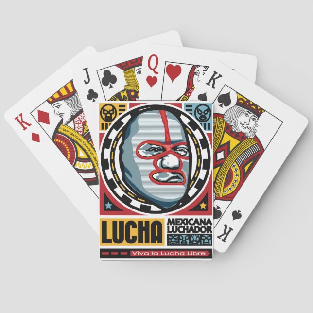 Baraja De Cartas Viva la lucha libre#1 (Reverso)
