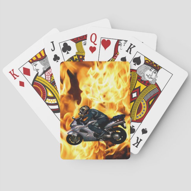 Baraja De Cartas Vivir Para Viajar En Motociclista (Reverso)