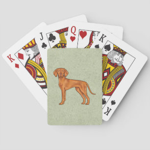 Baraja De Cartas Vizsla húngara lindo Personalizado puntero perro v