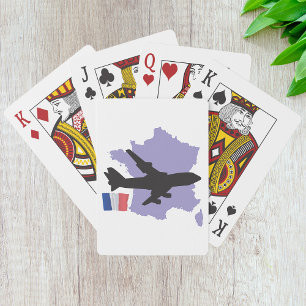 Baraja De Cartas Volando A Francia