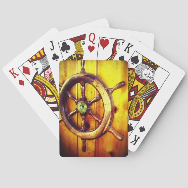 Baraja De Cartas Volante del barco (Reverso)