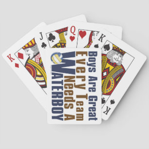 Baraja De Cartas Vollyball de Waterboy en azul