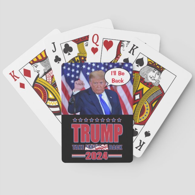 Baraja De Cartas Volveré a Trump 2024 (Reverso)