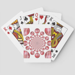 Baraja De Cartas Vórtice Carmesí: Arte de Pelota de Cricket Roja He