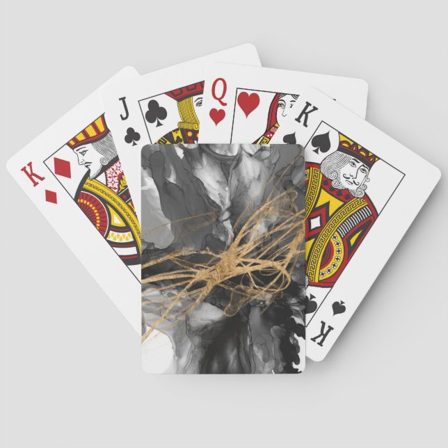 Baraja De Cartas Vórtice dorada I (Reverso)