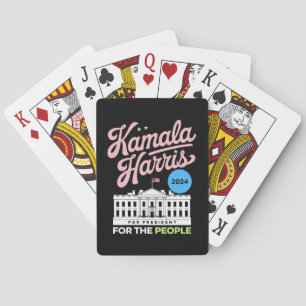 Baraja De Cartas Voto azul demócrata social Kamala Harris 2024