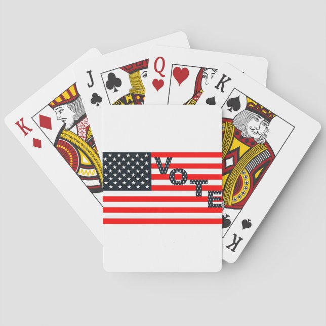 Baraja De Cartas Voto De Eeuu (Reverso)
