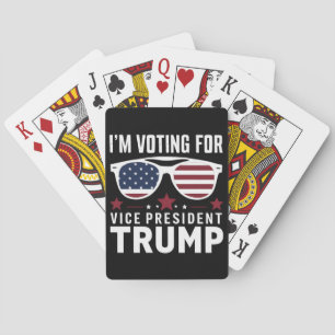 Baraja De Cartas Voto por las elecciones del vicepresidente Trump 2
