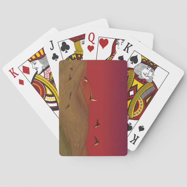 Baraja De Cartas Vuelo alienígena (Reverso)
