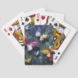 Baraja De Cartas Vuelo de Mariposa Abstracta Vibrante (1)