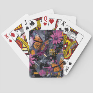 Baraja De Cartas Vuelo de Mariposa Abstracta Vibrante (4)