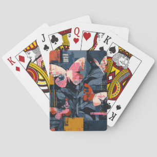 Baraja De Cartas Vuelo de Mariposa Abstracta Vibrante (6)