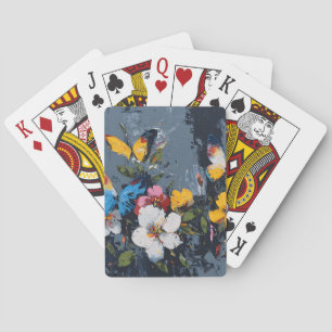 Baraja De Cartas Vuelo de Mariposa Abstracta Vibrante (9)