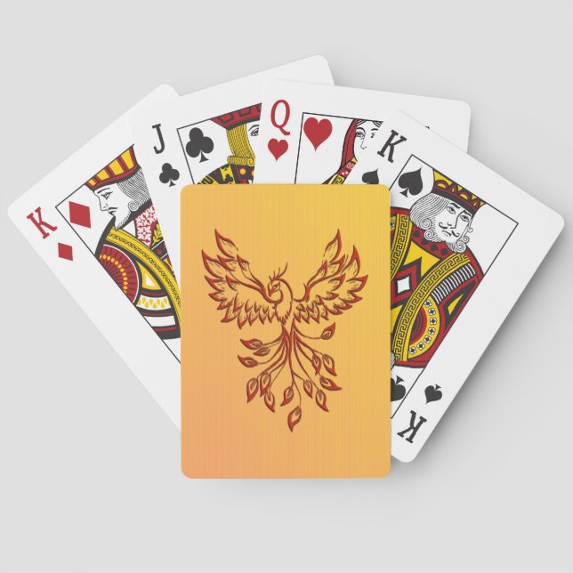 Baraja De Cartas Vuelo de un Fénix (Reverso)