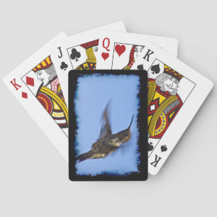 Baraja De Cartas Vuelo del borde negro del colibrí