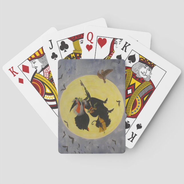 Baraja De Cartas "¡Vuelo nocturno!" (Reverso)